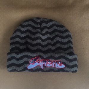 supreme zig zag beanie